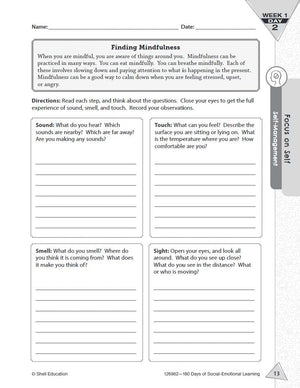180 Days: SocialEmotional Learning for 6th Grade Practice Workbook for Classroom and Home, Cool and Fun Practice Created by Tea,Used