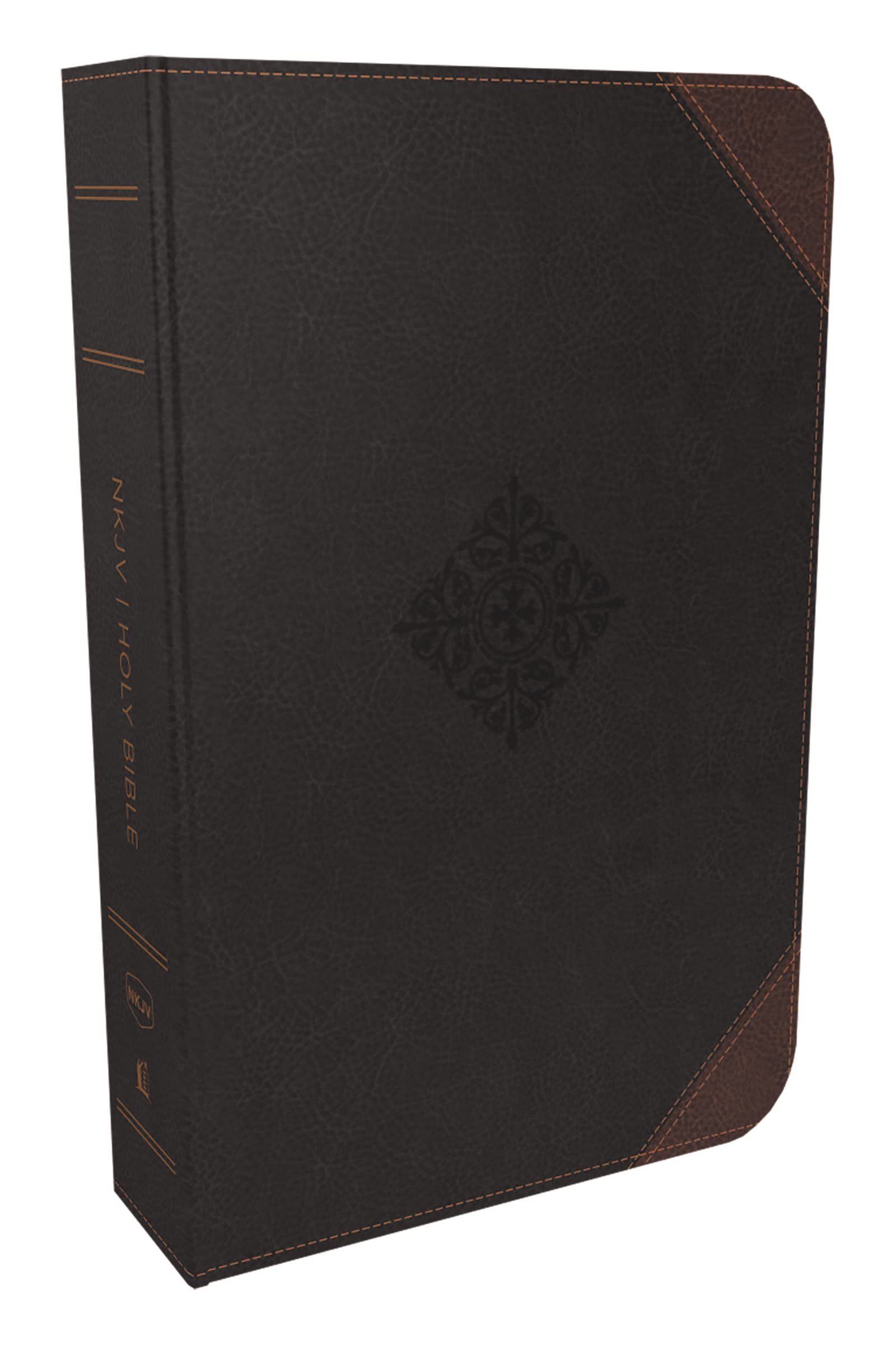 Thomas Nelson NKJV Deluxe Reader's Bible, Leathersoft, Black, Comfort Print