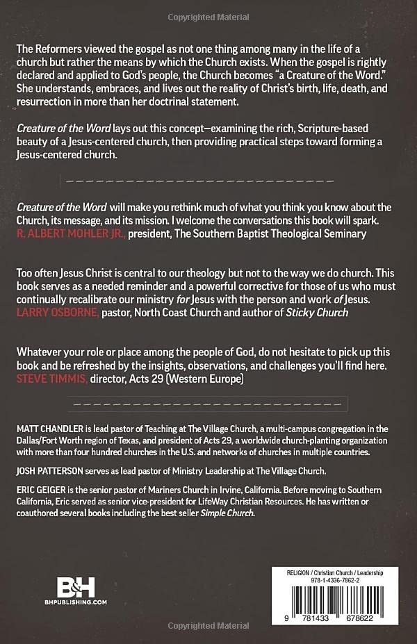 Creature Of The Word: The Jesuscentered Church