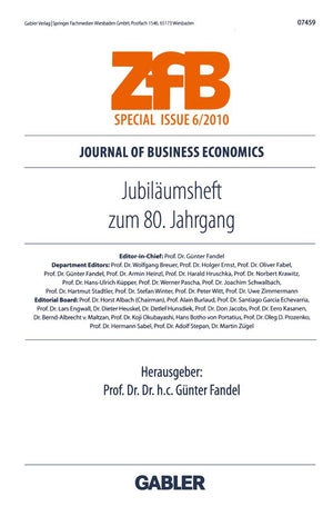 Jubilumsheft zum 80. Jahrgang (ZfB Special Issue) (German Edition),Used