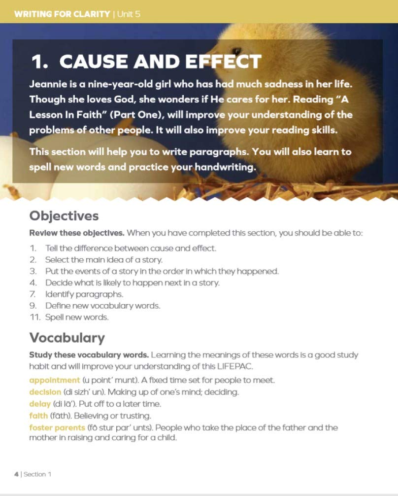 Lifepac Language Arts Homeschool Curriculum: 4Th Grade