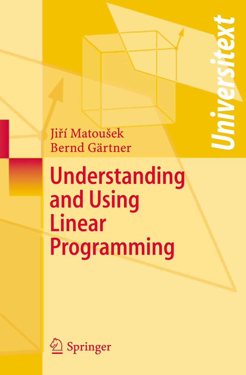 Understanding and Using Linear Programming (Universitext),Used