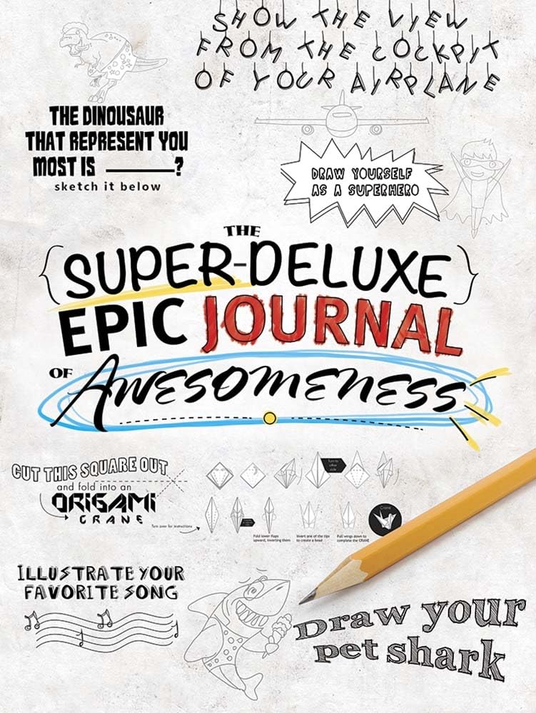 The SuperDeluxe, Epic Journal of Awesomeness (Dover Kids Activity Books),Used