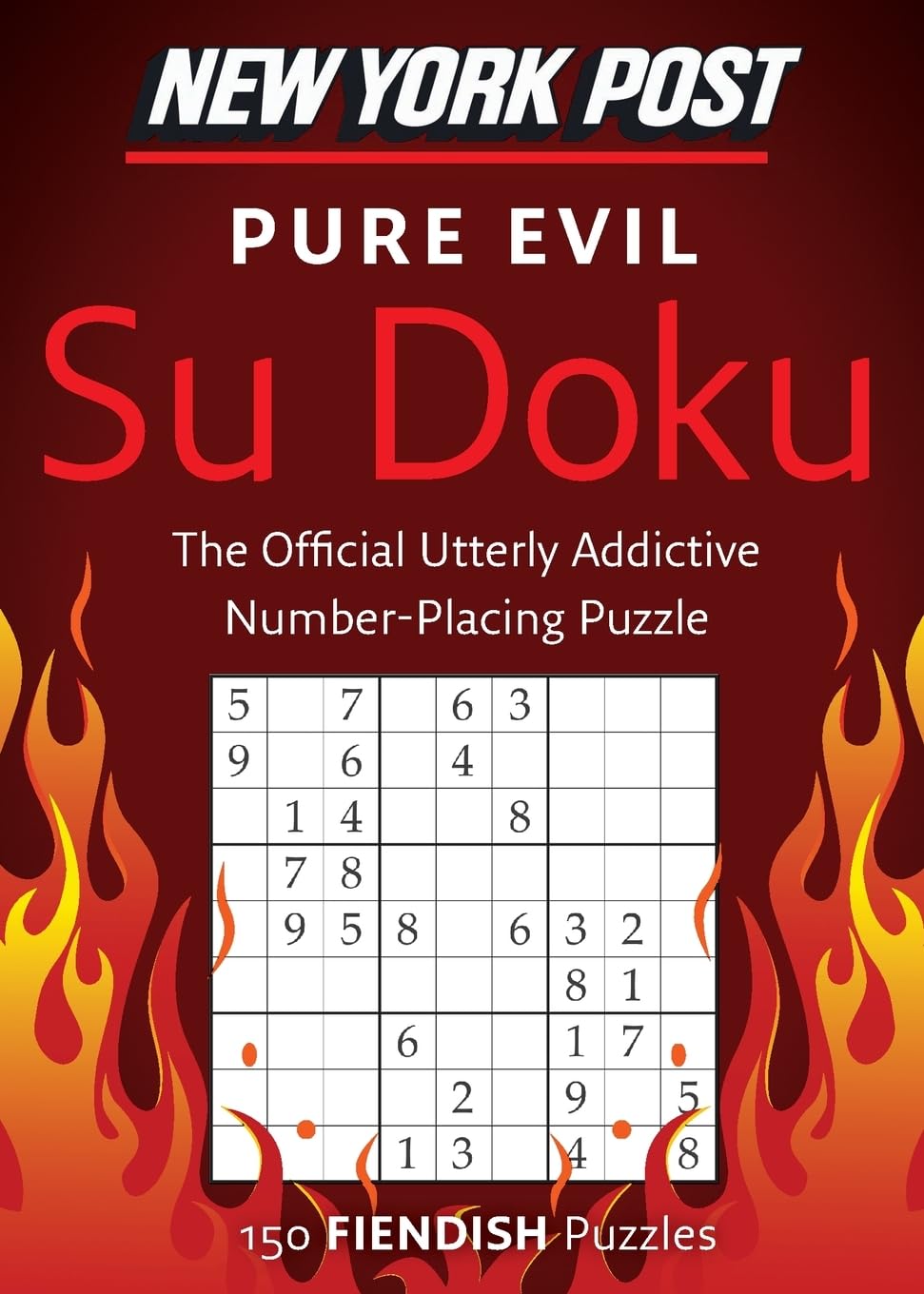 New York Post Pure Evil Su Doku: 150 Fiendish Puzzles,Used