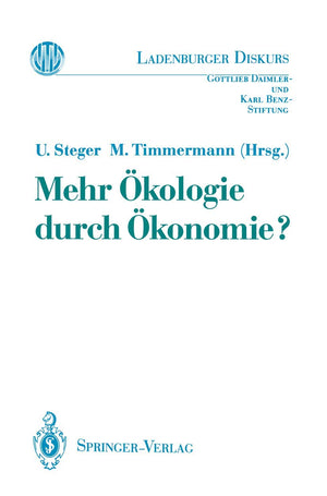 Mehr Kologie Durch Konomie? (Ladenburger Diskurs) (German Edition),Used