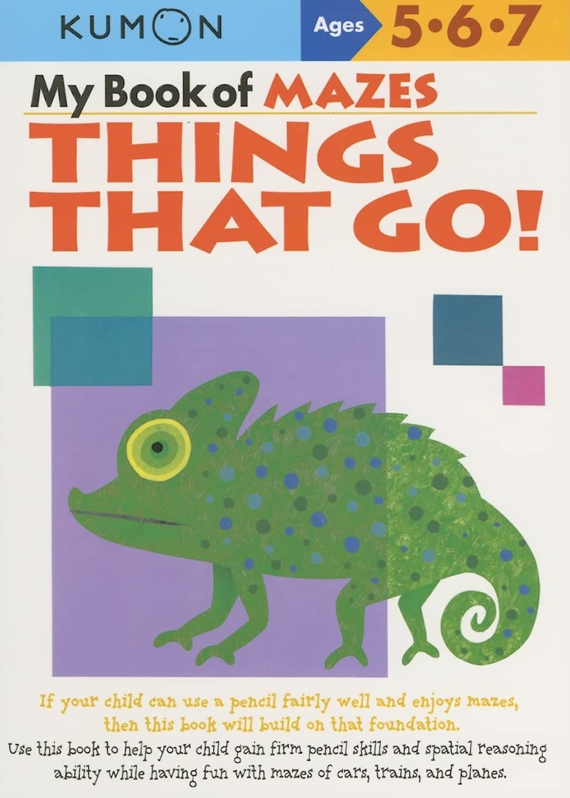 Kumon My Book Of Mazes: Things That Go! (Kumon Workbooks),Used