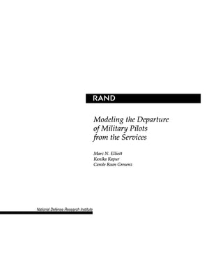 Modeling The Departure Of Military Pilots From The Services 2001,New