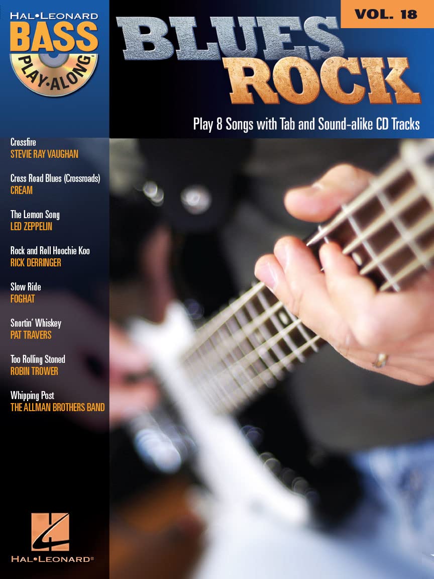 Blues Rock: Bass PlayAlong Volume 18 (Hal Leonard Bass PlayAlong),Used
