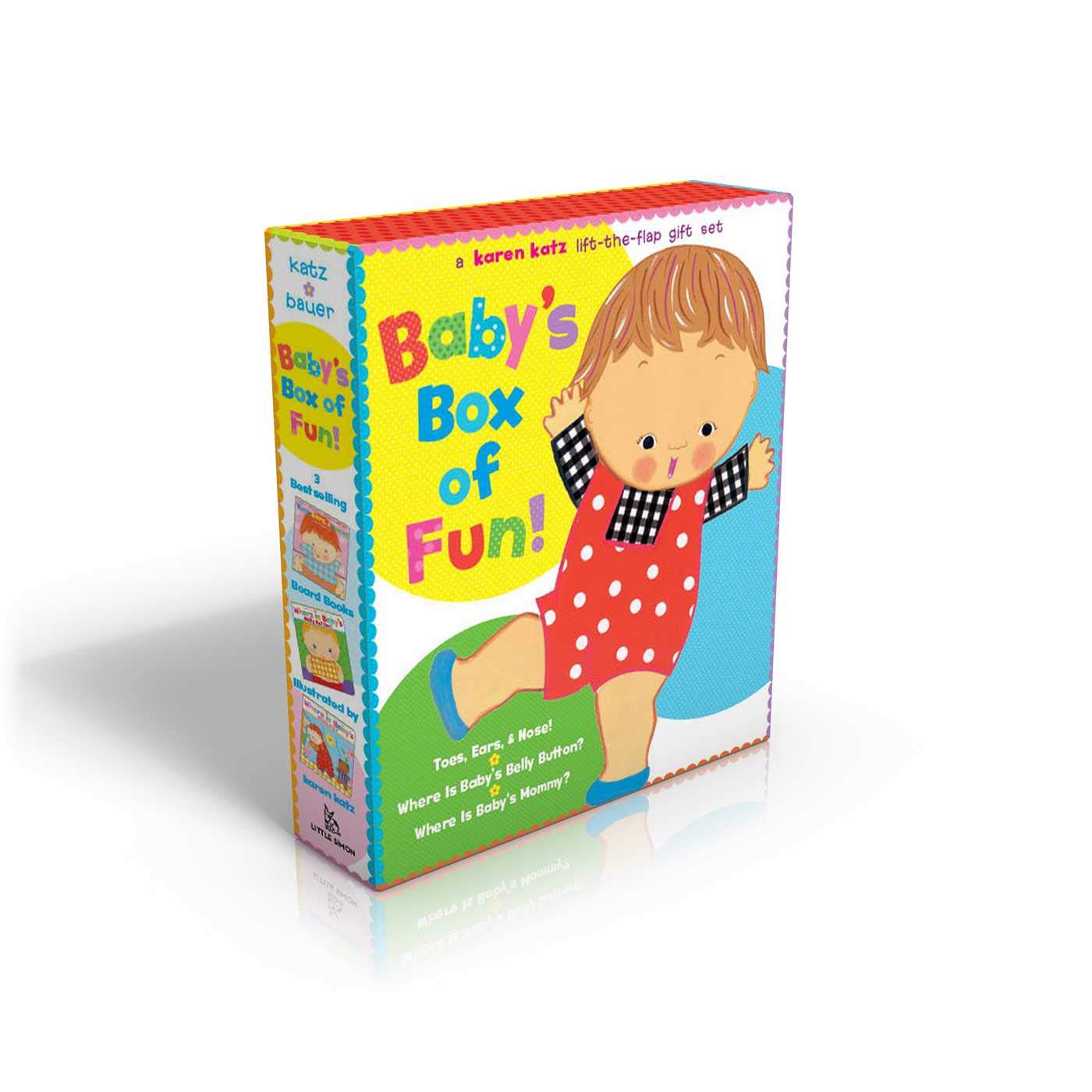 Baby's Box of Fun (Boxed Set): A Karen Katz LifttheFlap Gift Set: Where Is Baby's Bellybutton?; Where Is Baby's Mommy?: Toes, ,Used