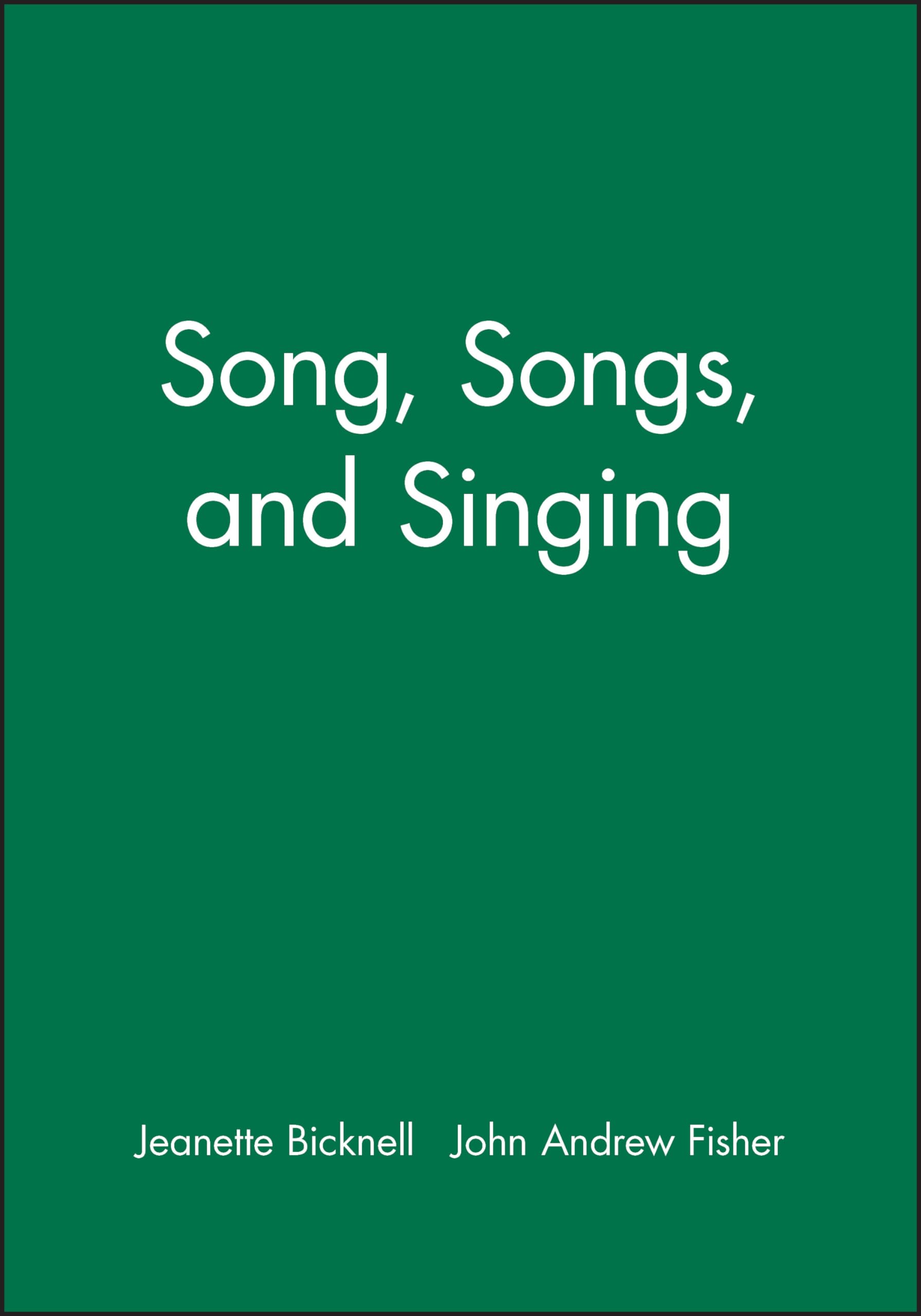 Song, Songs, And Singing,Used