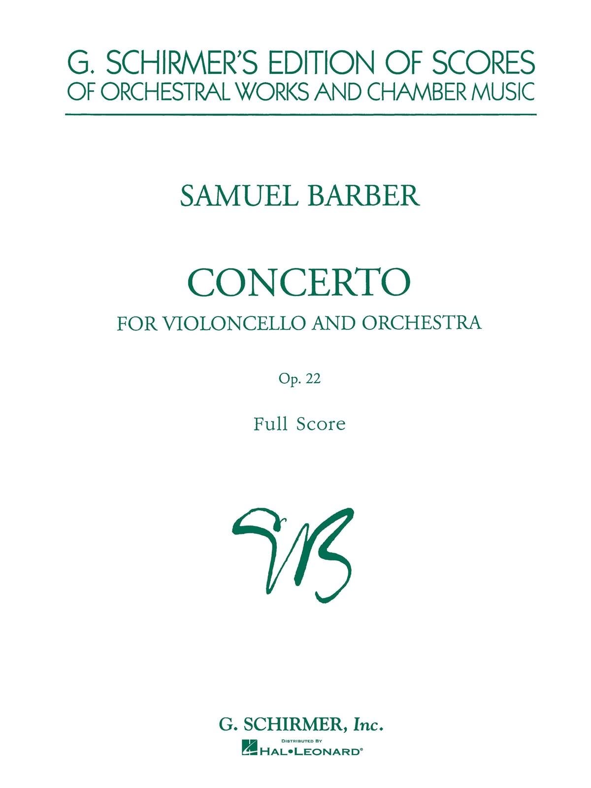 Concerto For Violoncello and Orchestra Op. 22 ( Full Score),Used