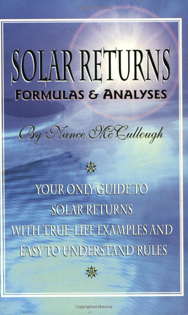 Solar Returns Formulas & Analyses-used