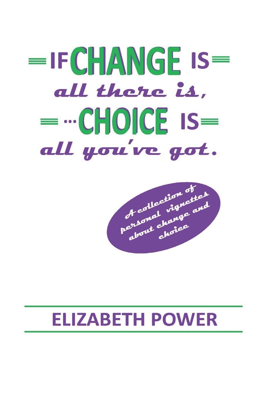 If Change Is All There Is, Choice Is All You've Got,Used