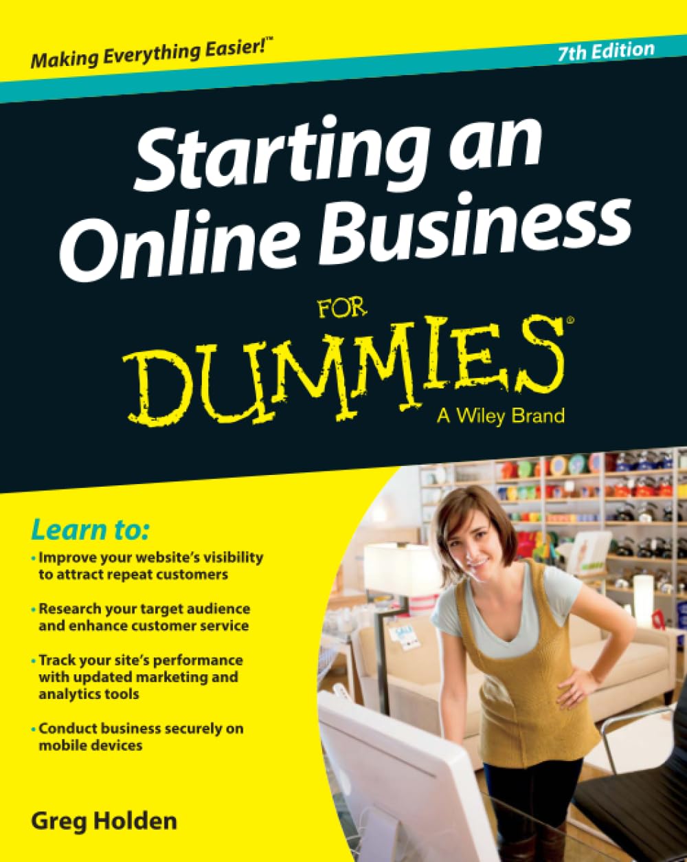 Starting an Online Business For Dummies, 7th Edition,Used