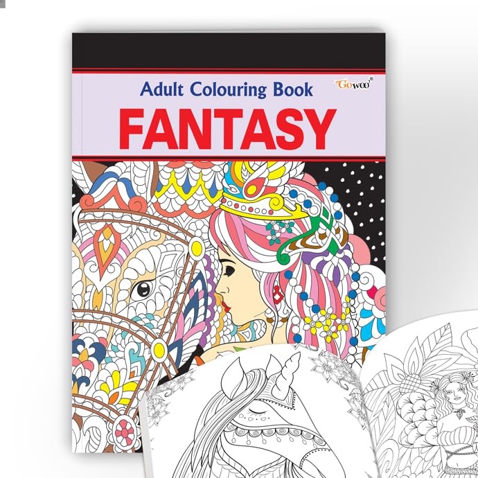 Fantasy - Adult Colouring Book : Creative Coloring Book For Adults, Relaxing Coloring Book, Mindfulness Coloring Book, Book For Mindfulness And Relaxation
