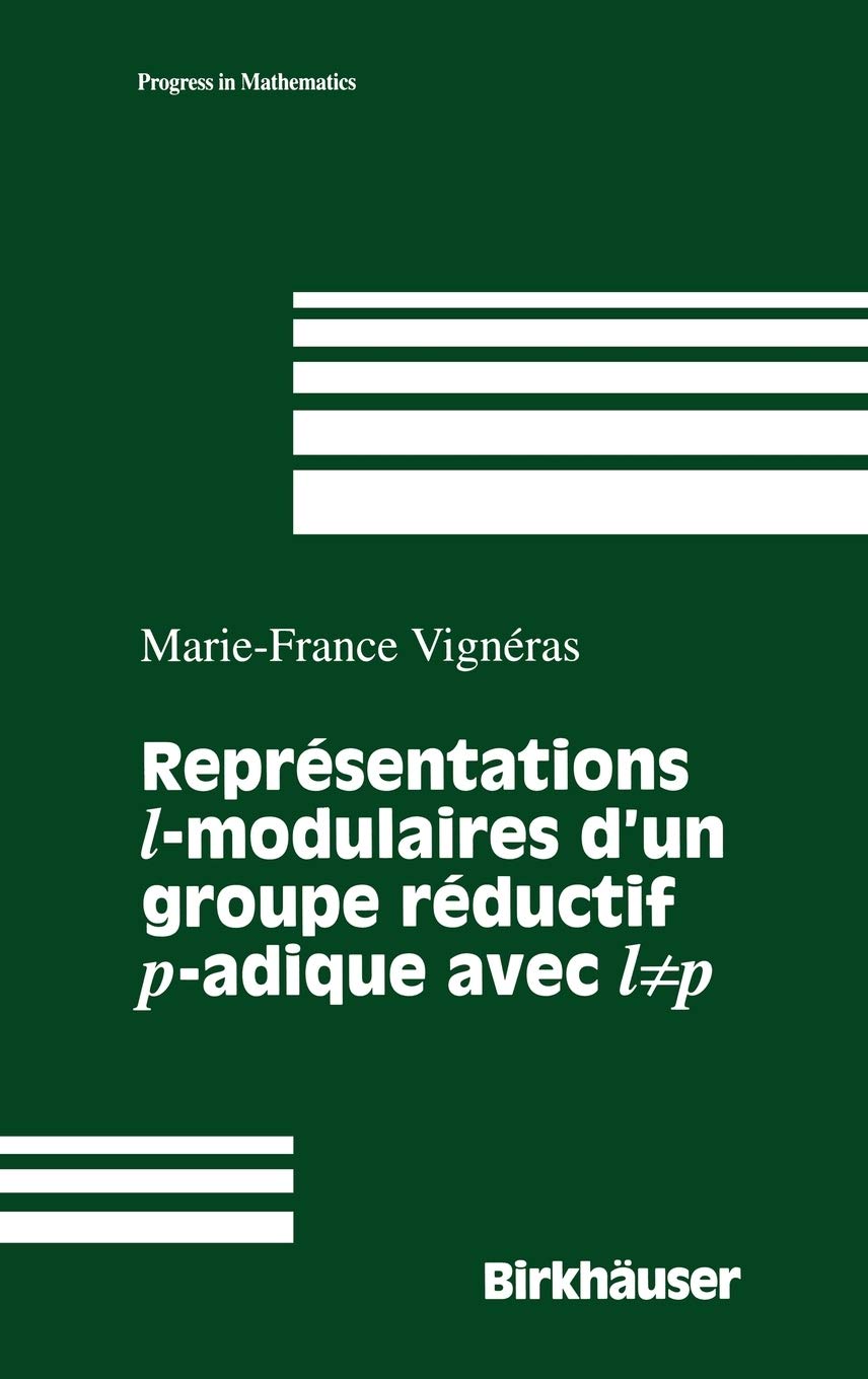 Representations L Modulaires D'Un Groupe Reductif P Adique Avec L Unequal P,Used