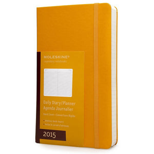 Moleskine 2015 Daily Planner, 12 Month, Pocket, Orange Yellow, Hard Cover (3.5 X 5.5)