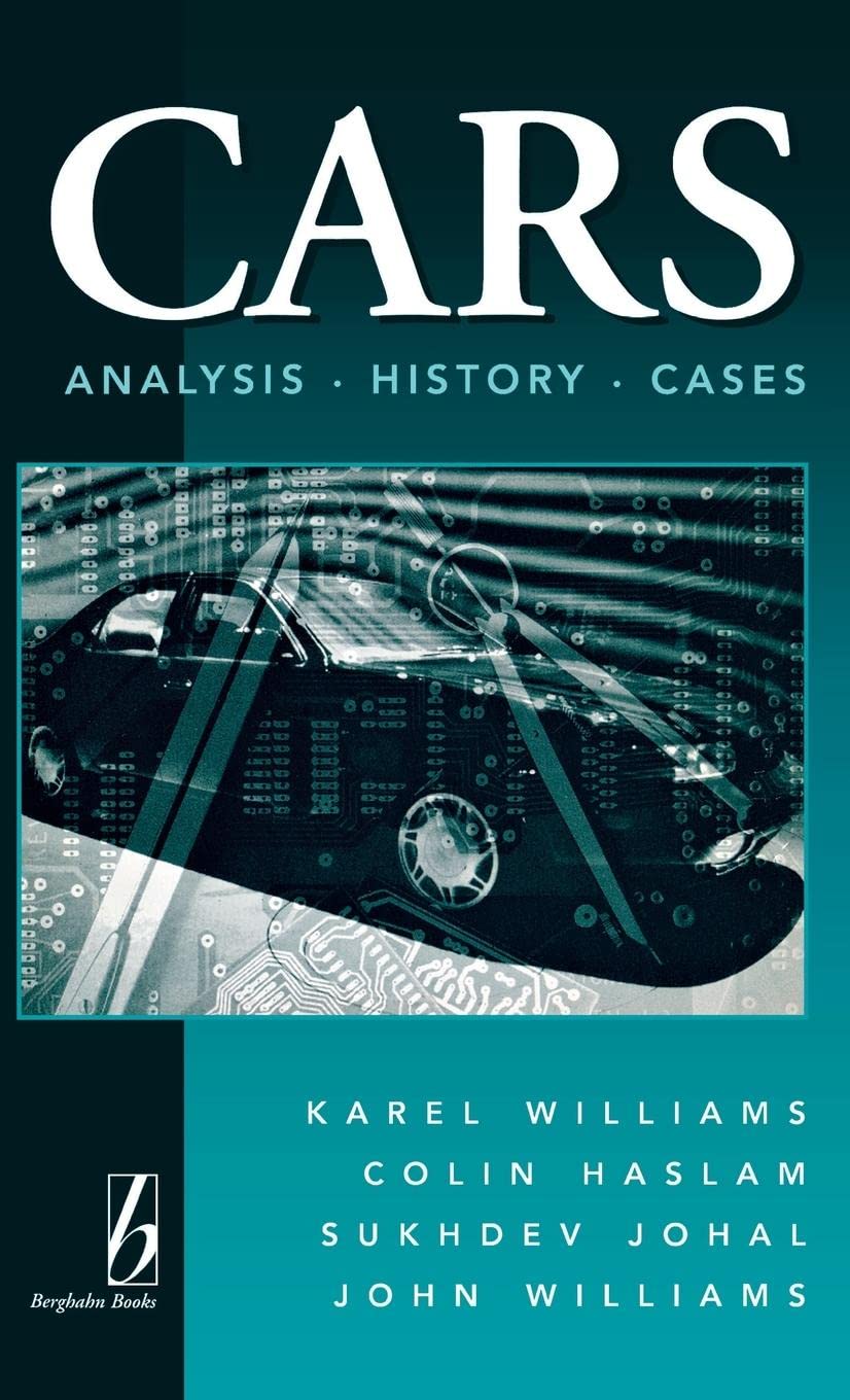Cars: Analysis, History, Cases,New