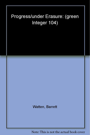Progress/Under Erasure (Green Integer),Used