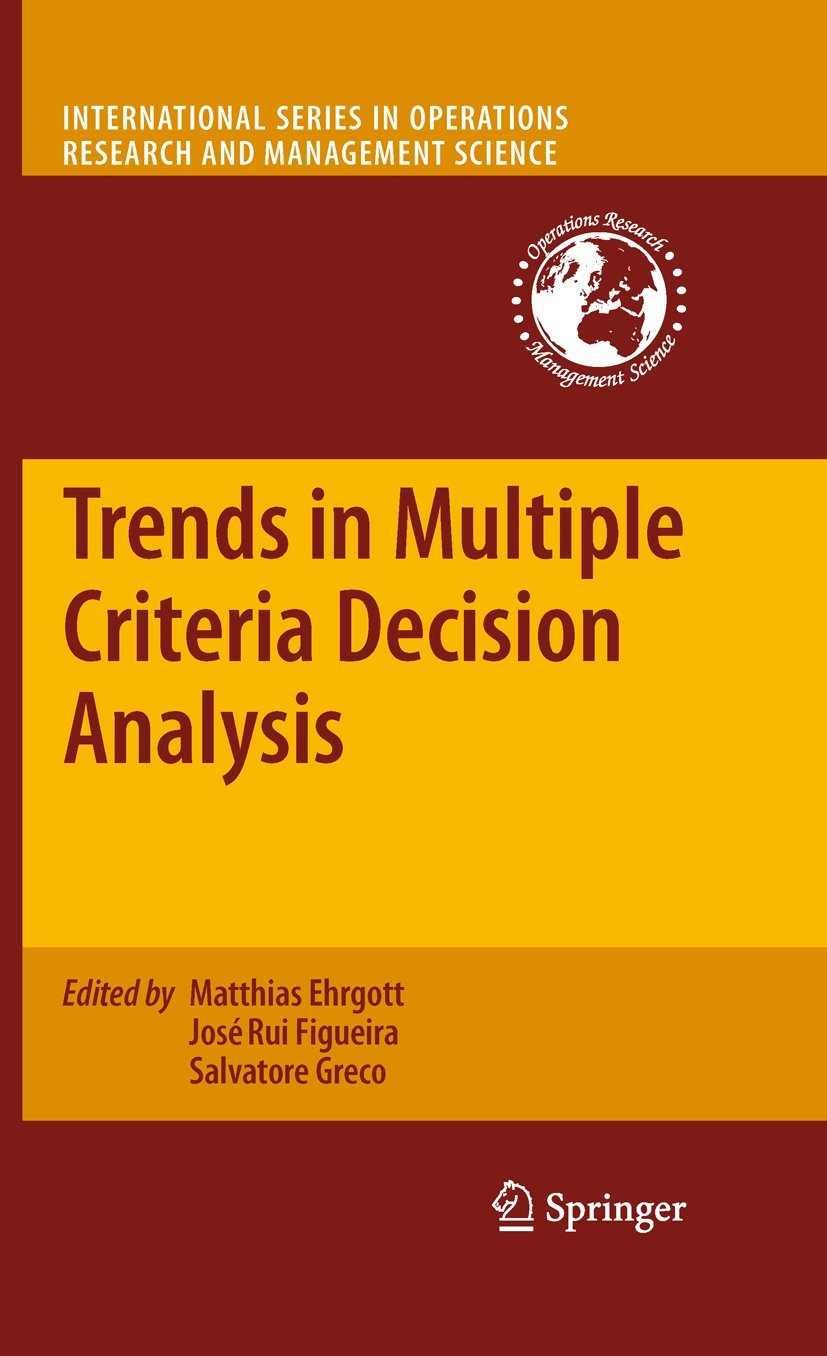 Trends in Multiple Criteria Decision Analysis (International Series in Operations Research & Management Science, 142),Used