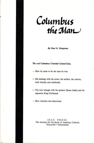 Columbus, the Man,Used