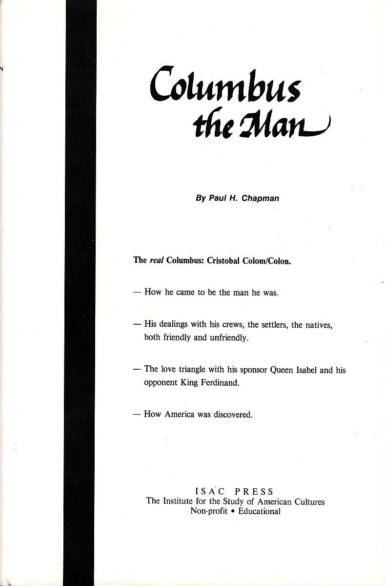 Columbus, the Man,Used