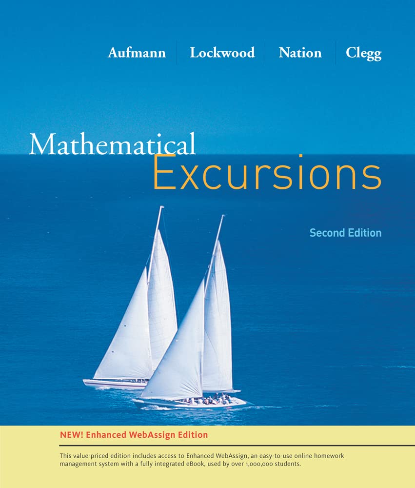 Mathematical Excursion, Enhanced Edition (Available 2010 Titles Enhanced Web Assign),Used