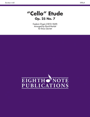 Cello Etude, Op. 25, No. 7: For Brass Quintet (Eighth Note Publications),Used