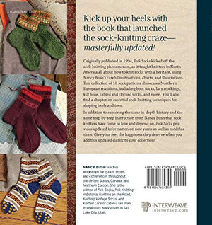 Folk Socks: The History & Techniques of Handknitted Footwear, Updated Edition,New