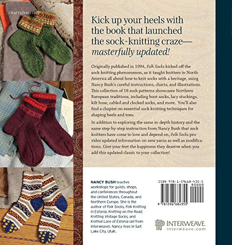 Folk Socks: The History & Techniques of Handknitted Footwear, Updated Edition,Used