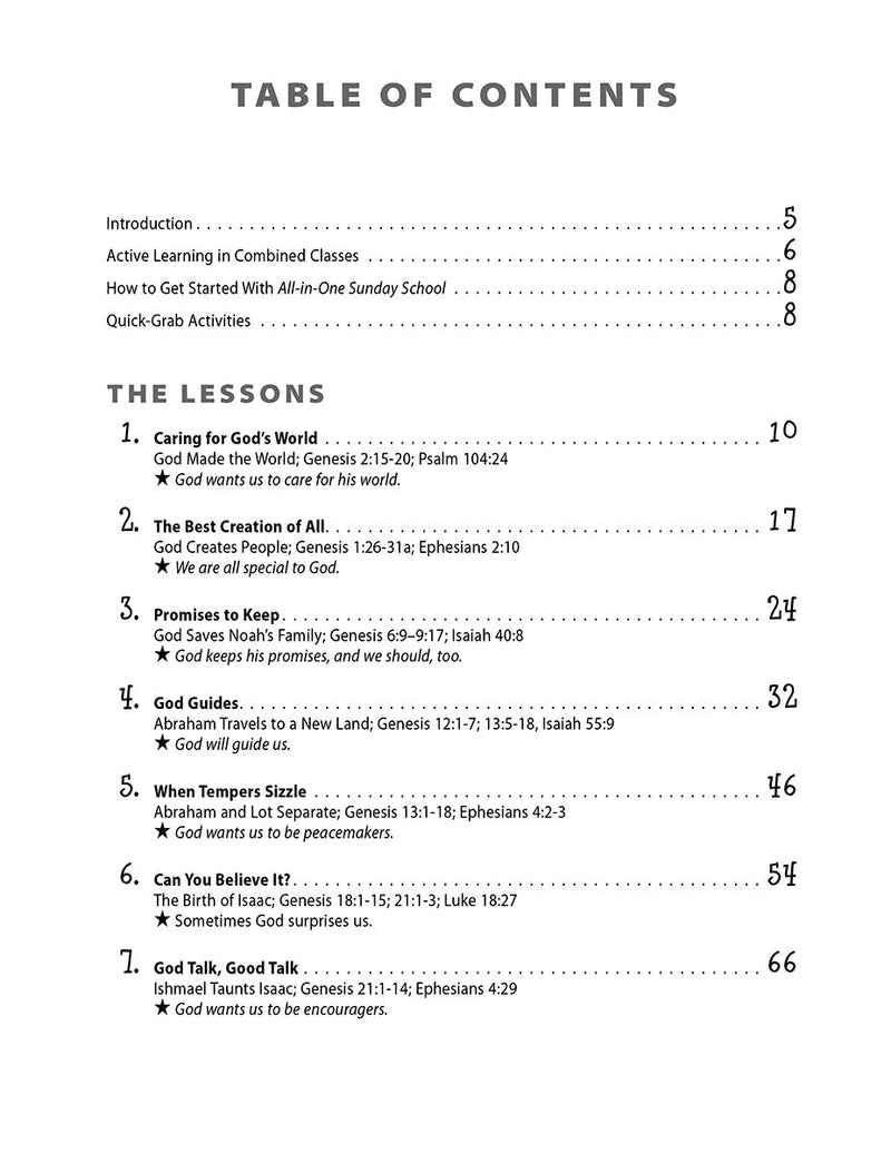 Allinone Sunday School For Ages 412 (Volume 1): When You Have Kids Of All Ages In One Classroom (Volume 1),New