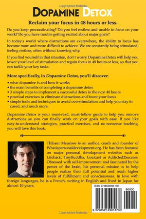 Dopamine Detox: A Short Guide to Remove Distractions and Get Your Brain to Do Hard Things (Productivity Series),Used