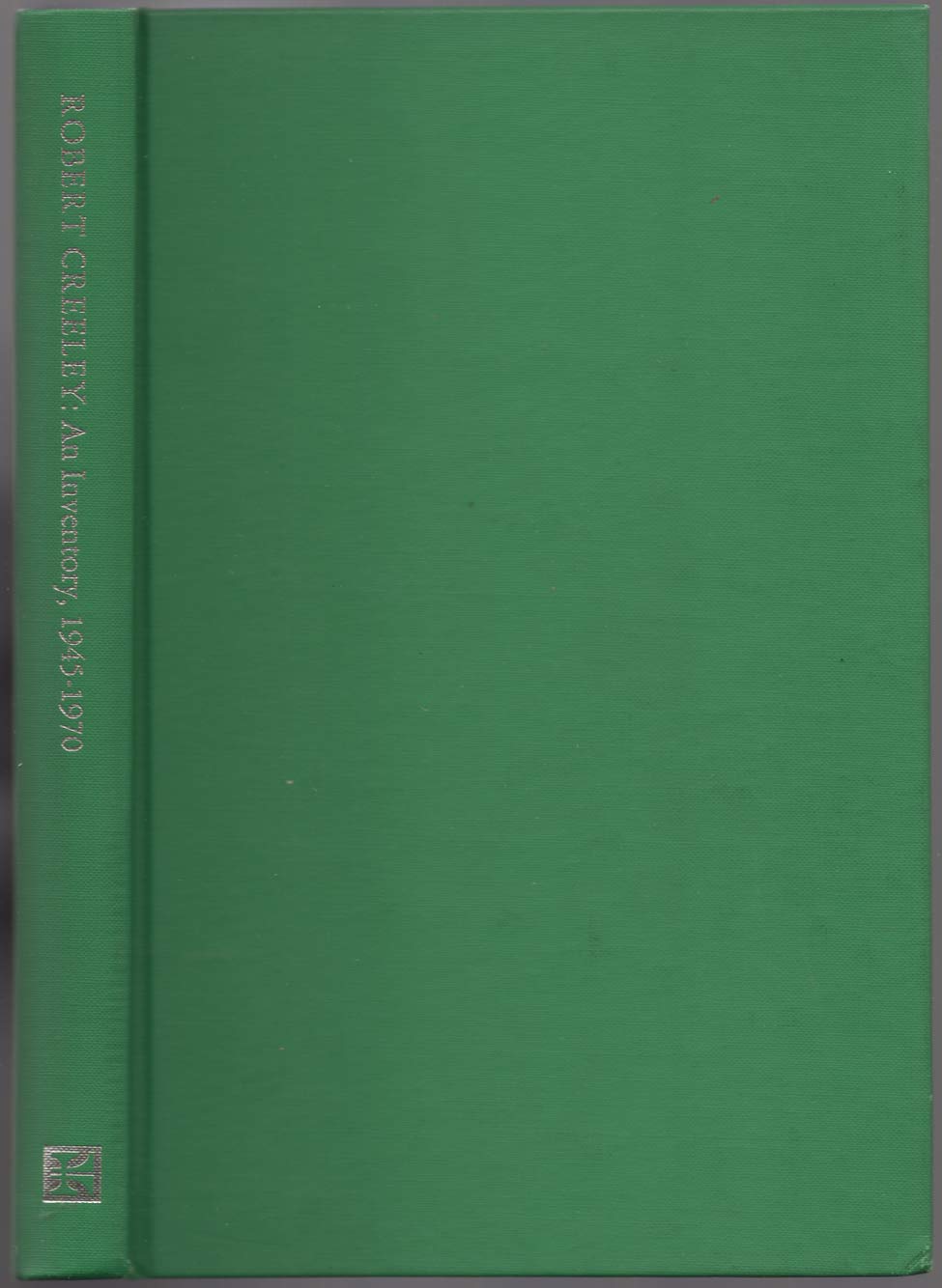 Robert Creeley; an inventory, 19451970 (The Serif series: bibliographies and checklists),Used