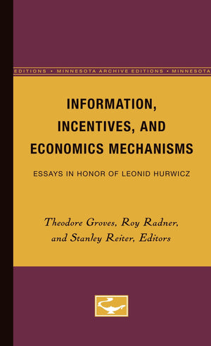 Information, Incentives, And Economics Mechanisms,Used