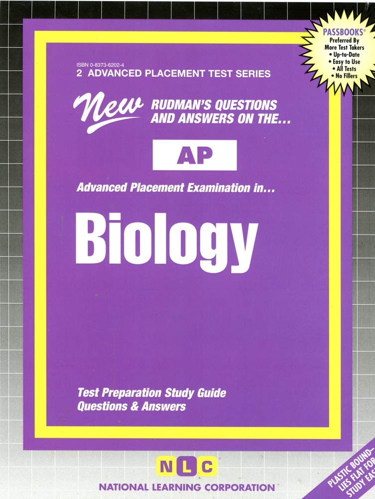 Biology: Test Preparation Study Guide Questions & Answers (Advanced Placement Test Series (Ap)),Used
