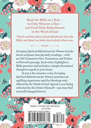 Everyday Spiritual Refreshment for Women: A 365Day Devotional and Bible Reading Plan,Used