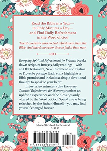 Everyday Spiritual Refreshment For Women: A 365Day Devotional And Bible Reading Plan