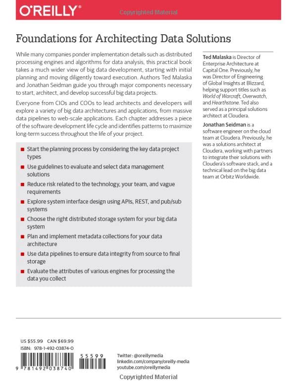 Foundations for Architecting Data Solutions: Managing Successful Data Projects,Used