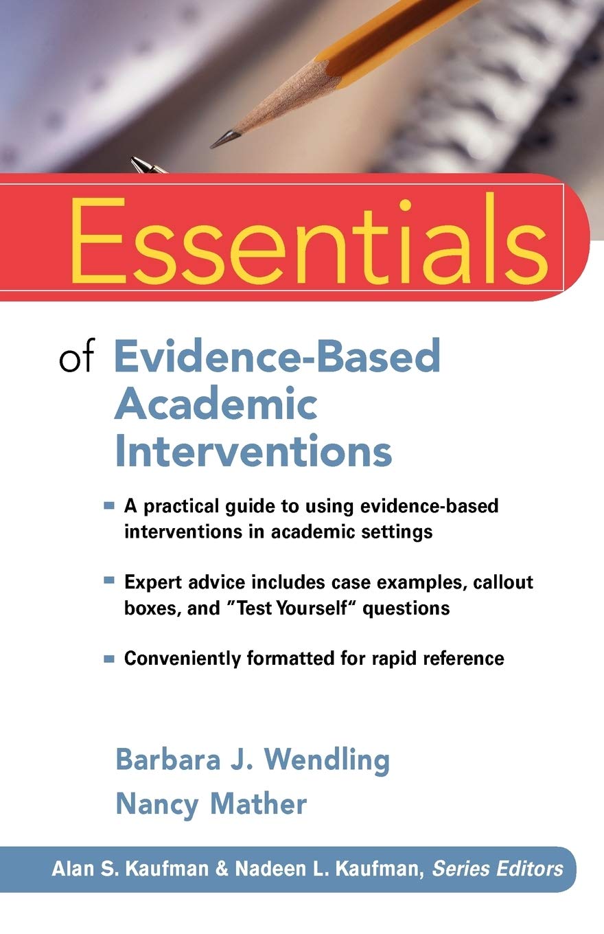 Essentials Of Evidencebased Academic Interventions,New