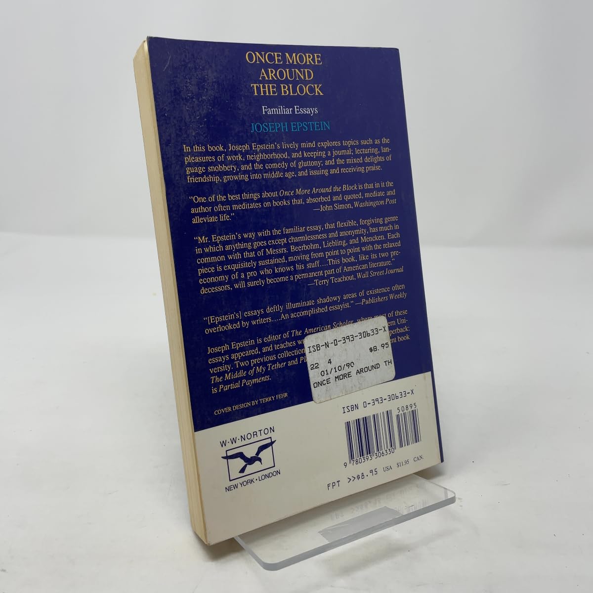 Once More Around The Block: Familiar Essays-used
