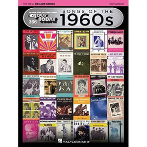 Hal Leonard E-Z Play Today Volume 366 - Songs of the 1960s Easy Piano Songbook with 100 Classic Hits, Beginner Friendly