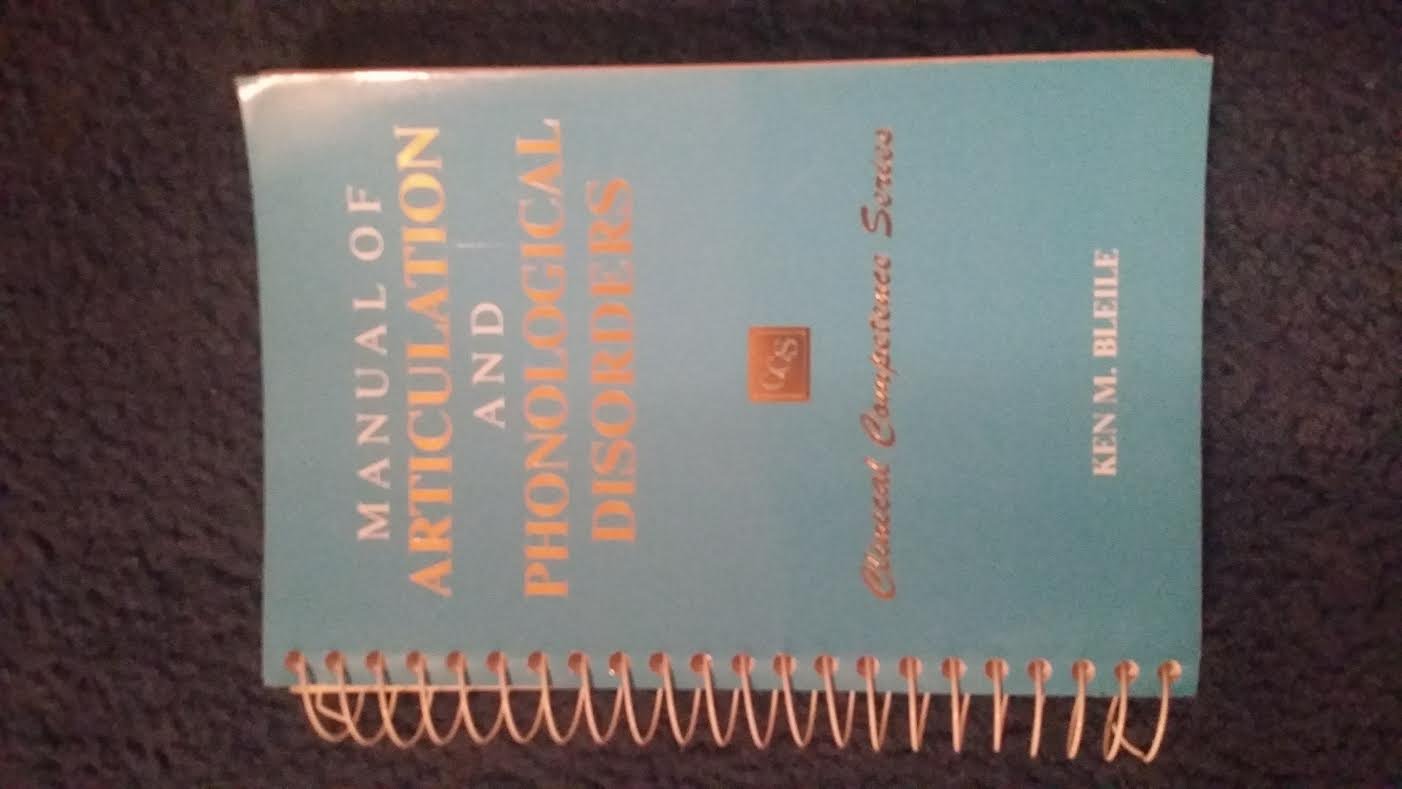 Manual of Articulation and Phonological Disorders: Infancy Through Adulthood,Used