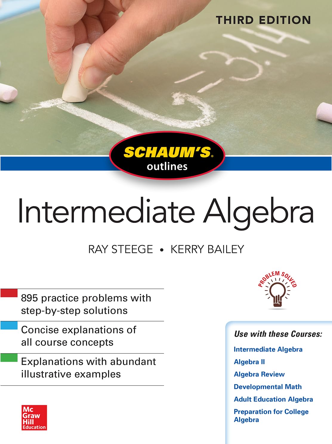 Schaum's Outline of Intermediate Algebra, Third Edition (Schaum's Outlines),Used
