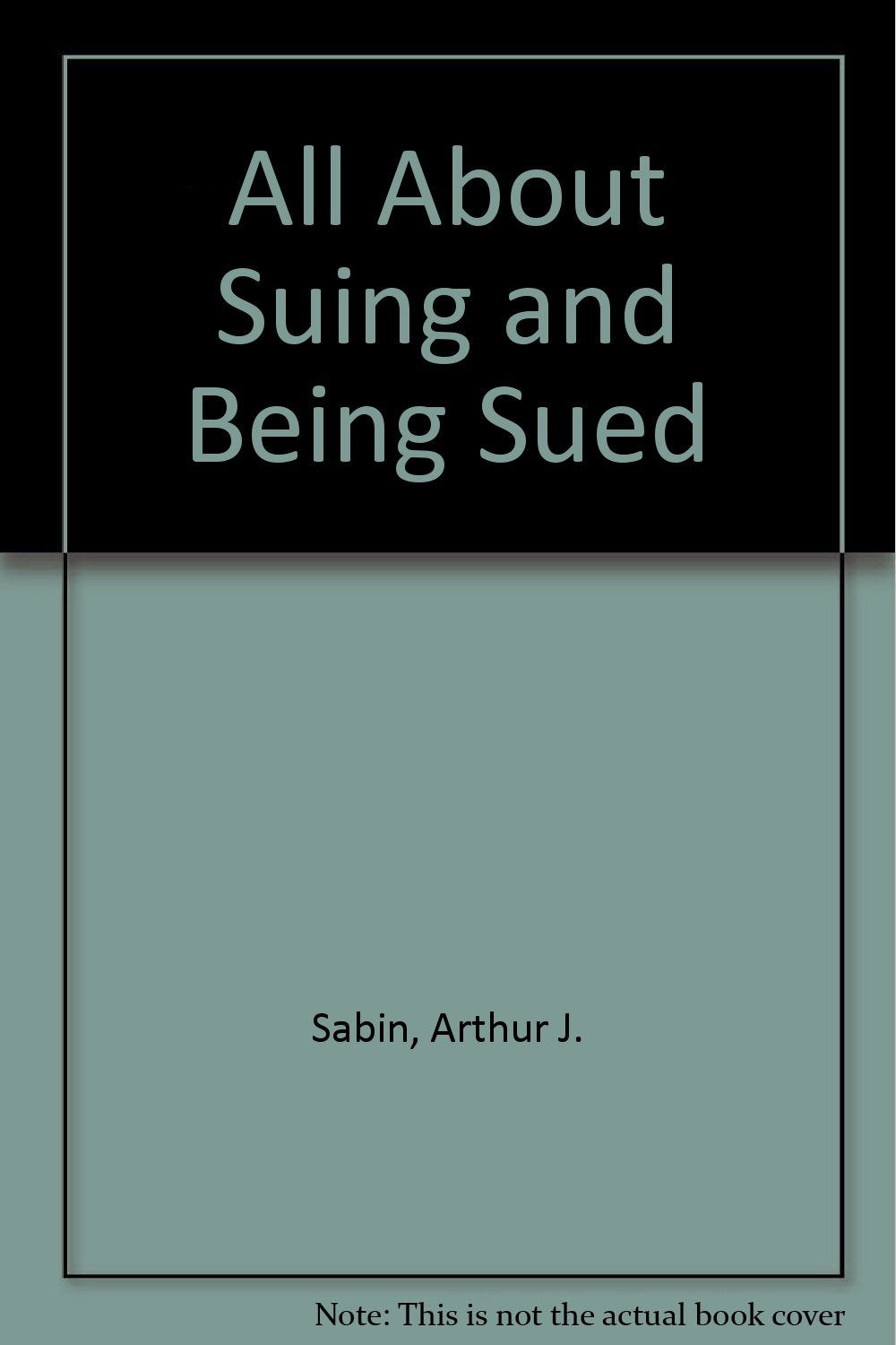 All about suing and being sued,Used