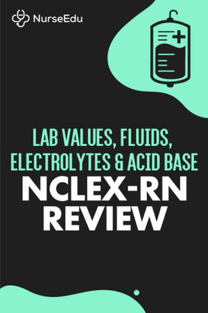 Lab Values, Fluids, Electrolytes, & Acid Base  NCLEXRN Exam: 100 Practice Questions with Detailed Rationales Explaining Correc,Used