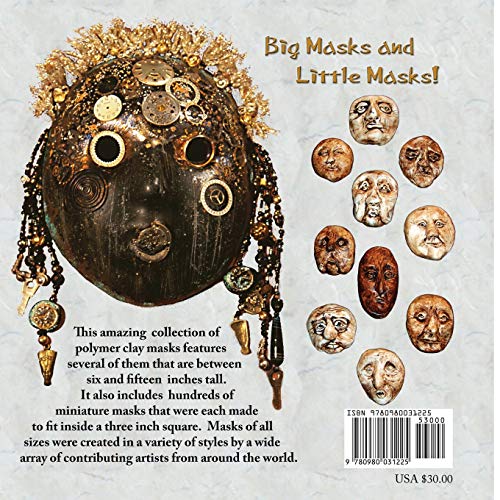 A Collection Of Polymer Clay Masks,Used