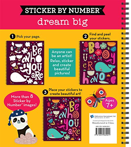 Brain Games  Sticker by Number: Dream Big,Used