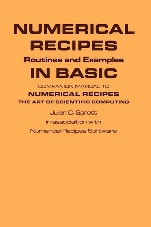 Numerical Recipes Routines And Examples In Basic (First Edition),Used