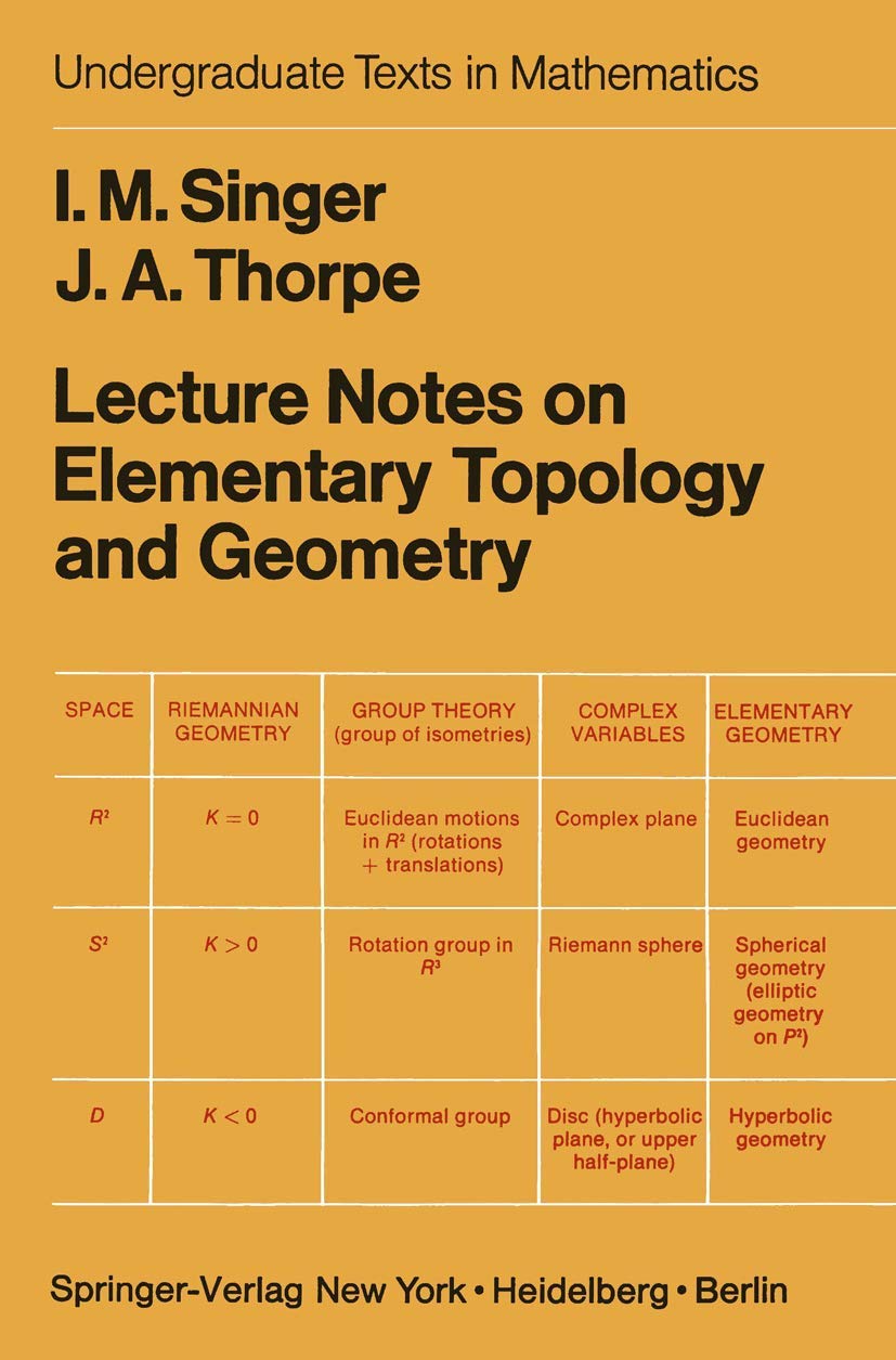 Lecture Notes on Elementary Topology and Geometry (Undergraduate Texts in Mathematics),New