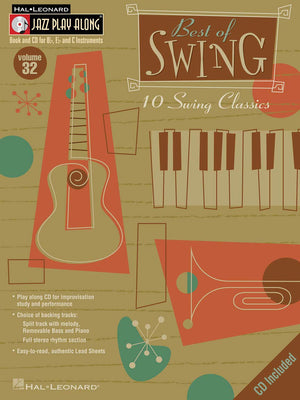 Best Of Swing: Jazz Play Along Volume 32 (Hal Leonard Jazz Playalong),Used